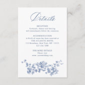 青ビクトリアン恵華美フローラ結婚詳細 エンクロージャーカード (正面)