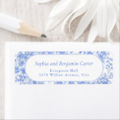 青ビクトリアン結婚いフローラ ラベル (インサイチュ)