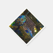 青ビクトリアン聖句 スタンダードカクテルナプキン (角)