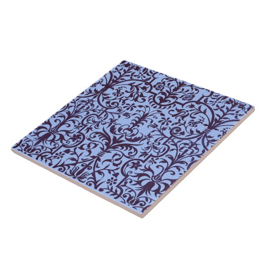 青ビクトリアン色のモチーフ タイル (側面)