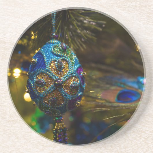 青ビクトリアン色 コースター (正面)