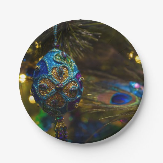 青ビクトリアン色 ペーパープレート (正面)