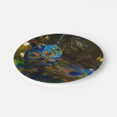 青ビクトリアン色 ペーパープレート (アングル)