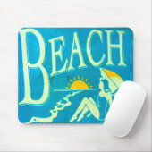 青ビーチ マウスパッド (マウス)