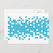 青ピクセル ポストカード (正面/裏面)