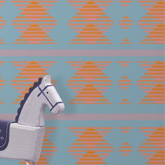 青ピンクのオレンジ色の抽象芸術幾何学図形 壁紙 (クリエイターアップロード済み)