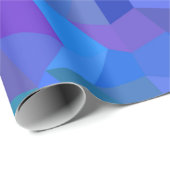 青ファセットのラッピング紙 ラッピングペーパー (ロールコーナー)