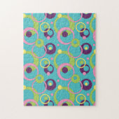 青ファンキー円パズル ジグソーパズル (縦)