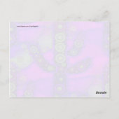 青ファンキー紫サグアーロサボモザイク ポストカード (裏面)