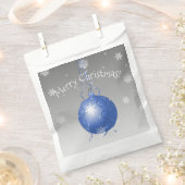 青ファンシーいクリスマス装飾のバッグ フェイバーバッグ (クリップ留めされた状態)