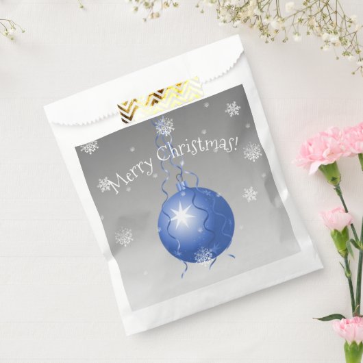 青ファンシーいクリスマス装飾のバッグ フェイバーバッグ (封をした状態)