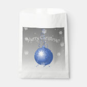 青ファンシーいクリスマス装飾のバッグ フェイバーバッグ (正面)