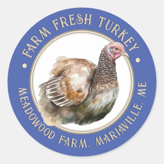 青ファンシー卵カートンラベルファーム生卵 ラウンドシール (正面)