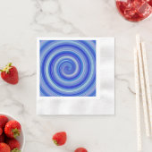 青ファンシー線 縁ありカクテルナプキン (インサイチュ)