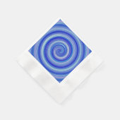 青ファンシー線 縁ありカクテルナプキン (角)