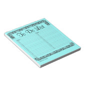 青ファンシー色のタスク一覧メモ帳 ノートパッド (アングル)