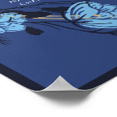 青ファンシー花結婚座表 ポスター (角)