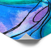 青ファンタジー水色 ポスター (角)