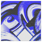 青ファンタジー ファブリック (クローズアップ)