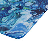 青フェイクと緑の大理石 カッティングボード (角)