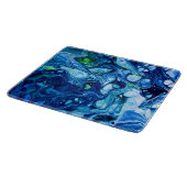 青フェイクと緑の大理石 カッティングボード (角)