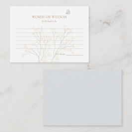 青フェミニン淡い色のい蝶の知恵の言葉 ノートカード