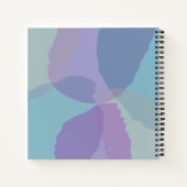 青フェミニン紫の感謝ジャーナル ノートブック (裏面)