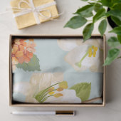 青フェミニン色のアートワーク青いピンクのDecompage 薄葉紙 (ギフト)