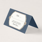 青フォーマルビクトリアンと金ゴールド披露宴 (正面)