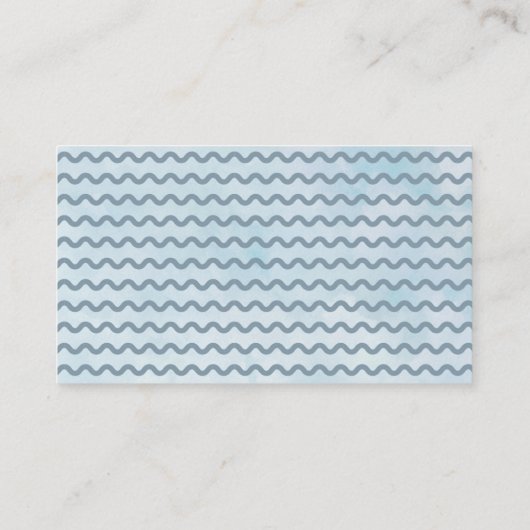  青フクロウフローラベビーシャワーおむつラッフル  エンクロージャーカード (裏面)