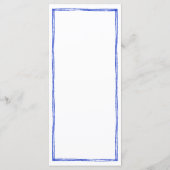 青フランスのい手書き結婚の長いメニュー メニュー (裏面)