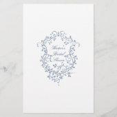 青フランスのい「上または下」ブライダルシャワーゲーム (裏面)