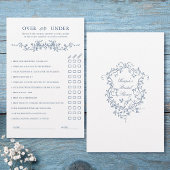 青フランスのい「上または下」ブライダルシャワーゲーム