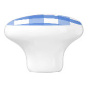 青フランスのと白のギンガム セラミックノブ (側面)