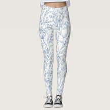 青フランスのフローラトイルパターン