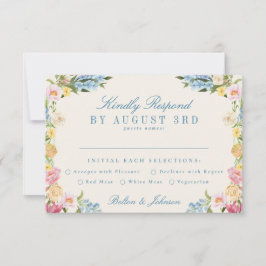 青フランスのヴィンテージオンラ結婚インのWebサイト 出欠カード