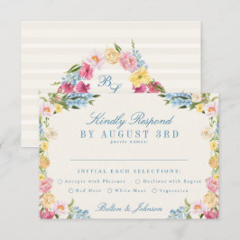 青フランスのヴィンテージオンラ結婚インのWebサイト 出欠カード