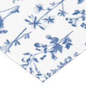 青フランスの園ワイルドフラワーパターン テーブルクロス (アングル)