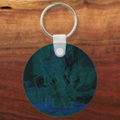 青フランスの愛食べ遊花色 キーホルダー (正面)