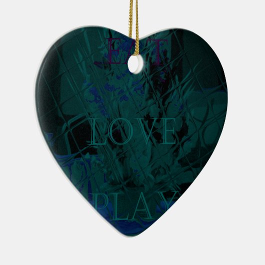 青フランスの愛食べ遊花色 セラミックオーナメント (右)