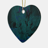 青フランスの愛食べ遊花色 セラミックオーナメント (左)