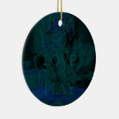 青フランスの愛食べ遊花色 セラミックオーナメント (右)