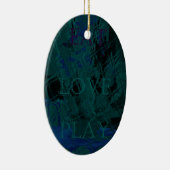 青フランスの愛食べ遊花色 セラミックオーナメント (右)