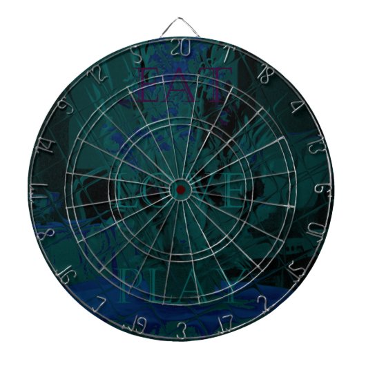 青フランスの愛食べ遊花色 ダーツボード (正面)