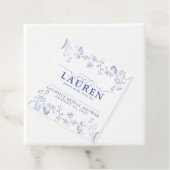 青フランスの色と白のシャビクトリアンワー フェイバータグ (インサイチュ)