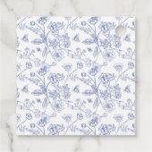 青フランスの色と白のシャビクトリアンワー フェイバータグ (裏面)