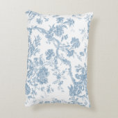 青フランスの色カスタムブラシ付きポリエステルのアクセント アクセントクッション (裏面(縦))