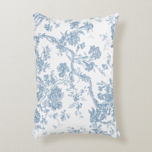 青フランスの色カスタムブラシ付きポリエステルのアクセント アクセントクッション (正面(垂直))