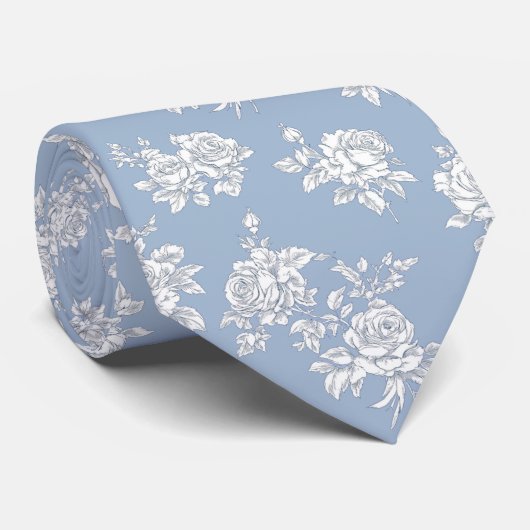 青フランスの色 ネクタイ (ロール)