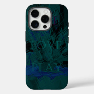 青フランスの花の色 iPhone 16 PROケース